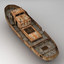 3d model rusty boat