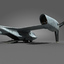 3ds max low- future aircraft
