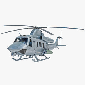 3d model of bell uh-1y venom helicopter