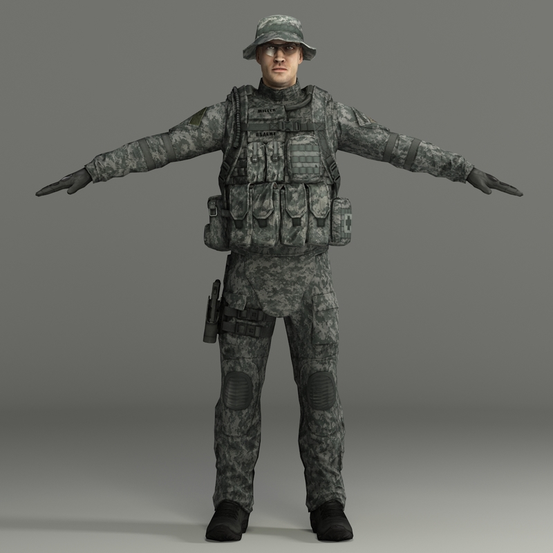 military male soldier max