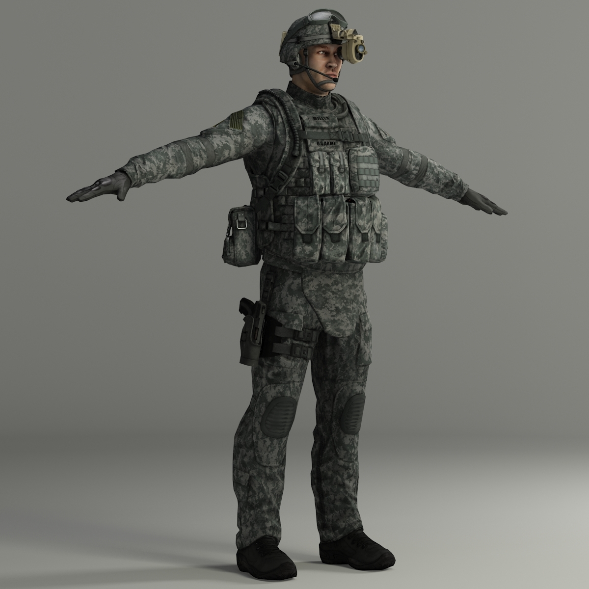 military male soldier max