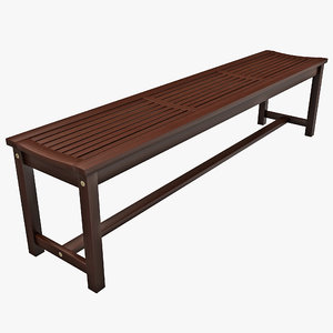3d model of strathwood blakely bench