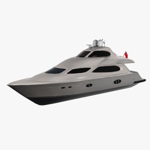 3d lazzara yacht 84 model