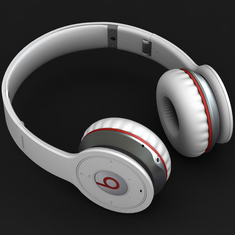3d monster beats wireless headphones model.
