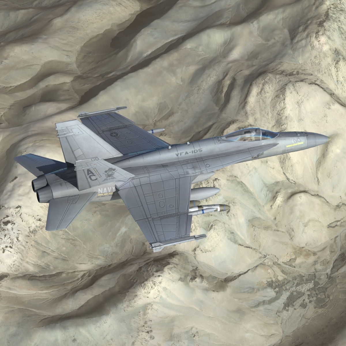 F18E VFA105 Pistoleiros Modelo 3D - TurboSquid 752327