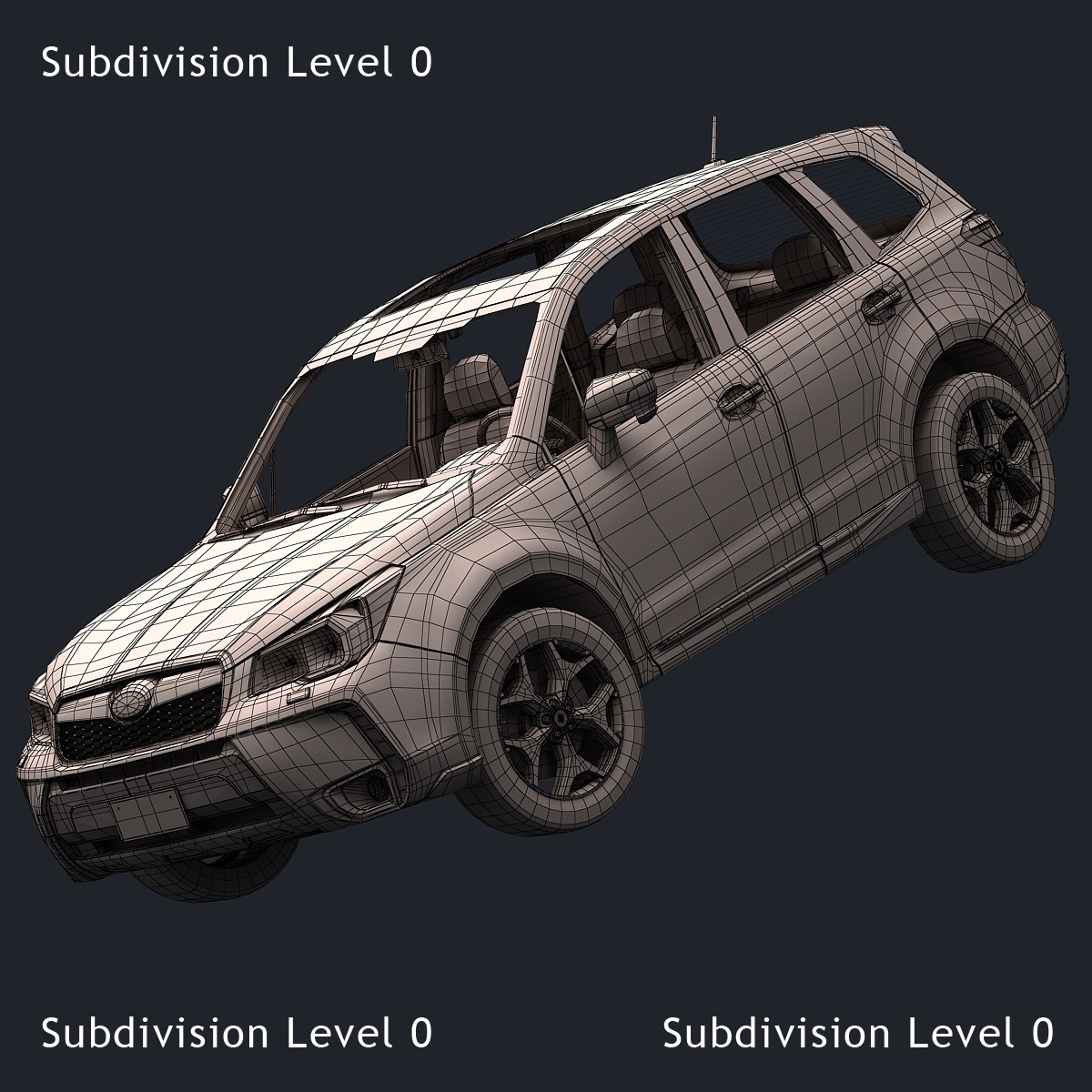 Subaru forester 3d model