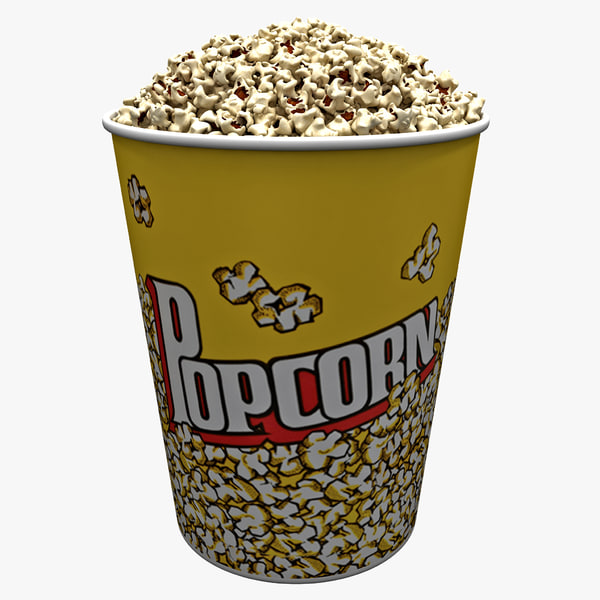 3d Popcorn Bowl 2 Model