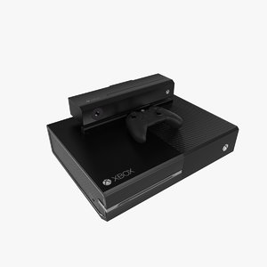 3d xbox console microsoft model
