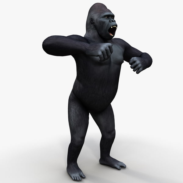 gorilla pose 1 3ds