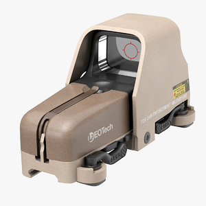 eotech 553 holographic weapon 3d model