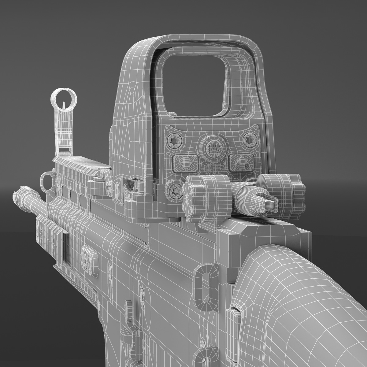 eotech 553 holographic weapon 3d model