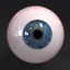 realistic huan eye 3d obj