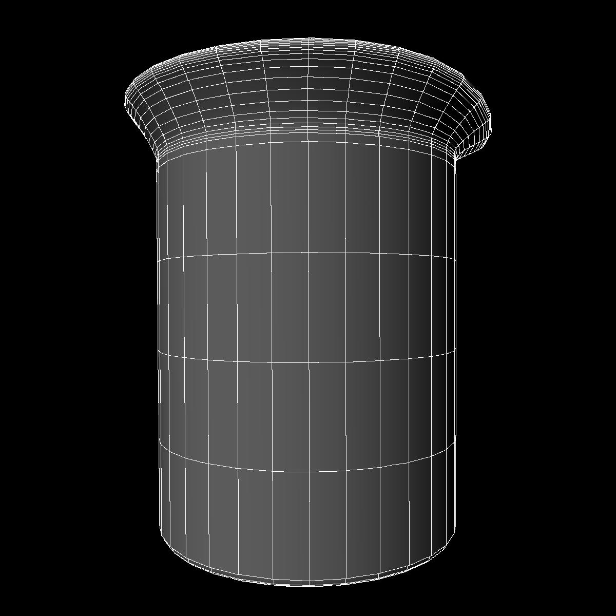 3d model of laboratory beakers