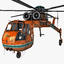 sikorsky s-64 skycrane helicopter 3d obj