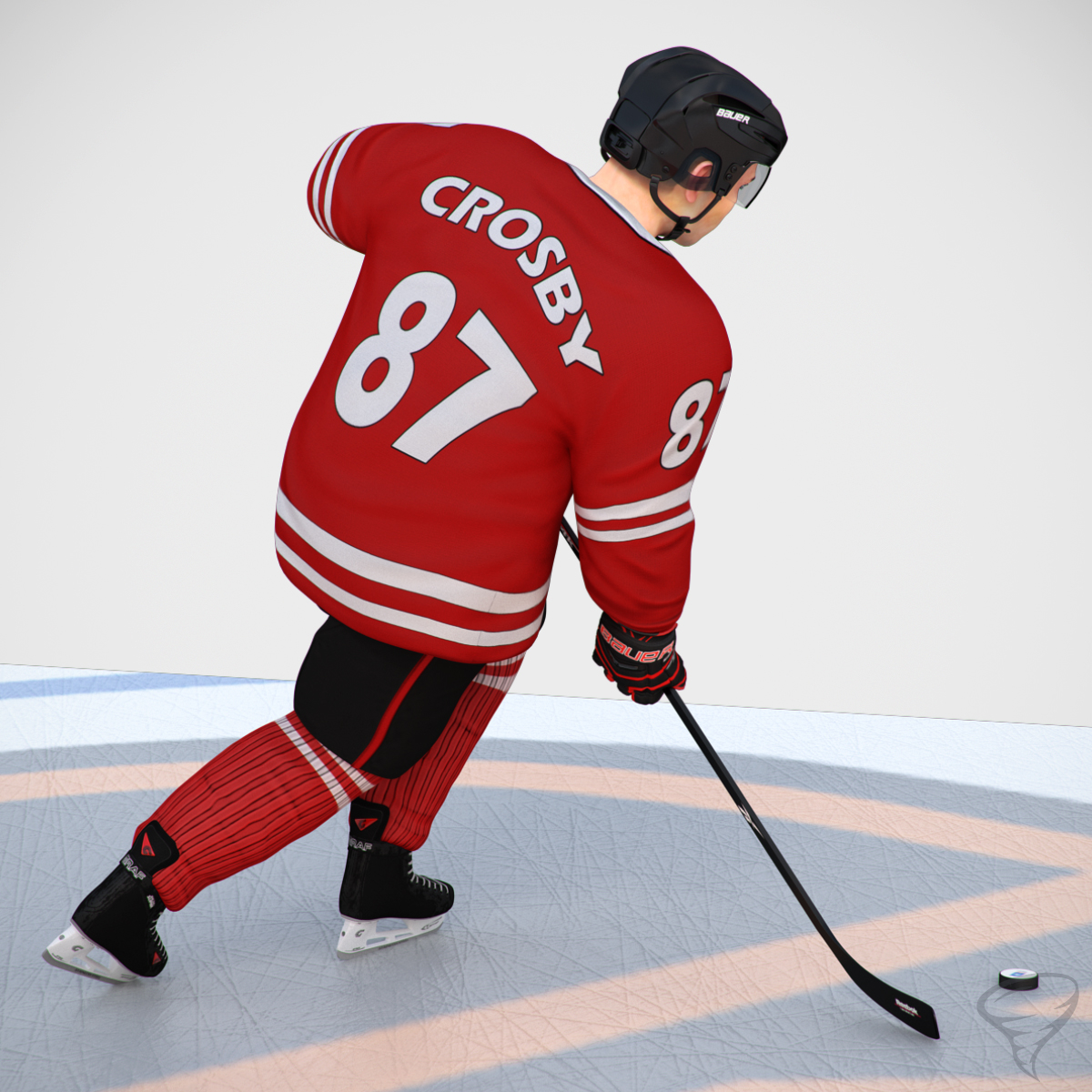 ice hockey player 3d max