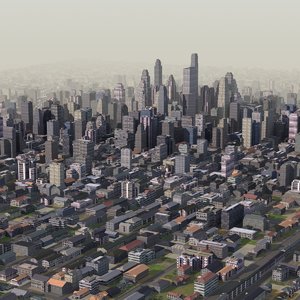 giant cityscape 3d model