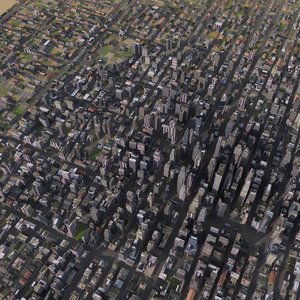 large cityscape 3d model