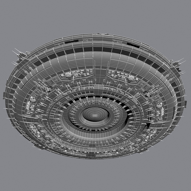 3d ufo mothership