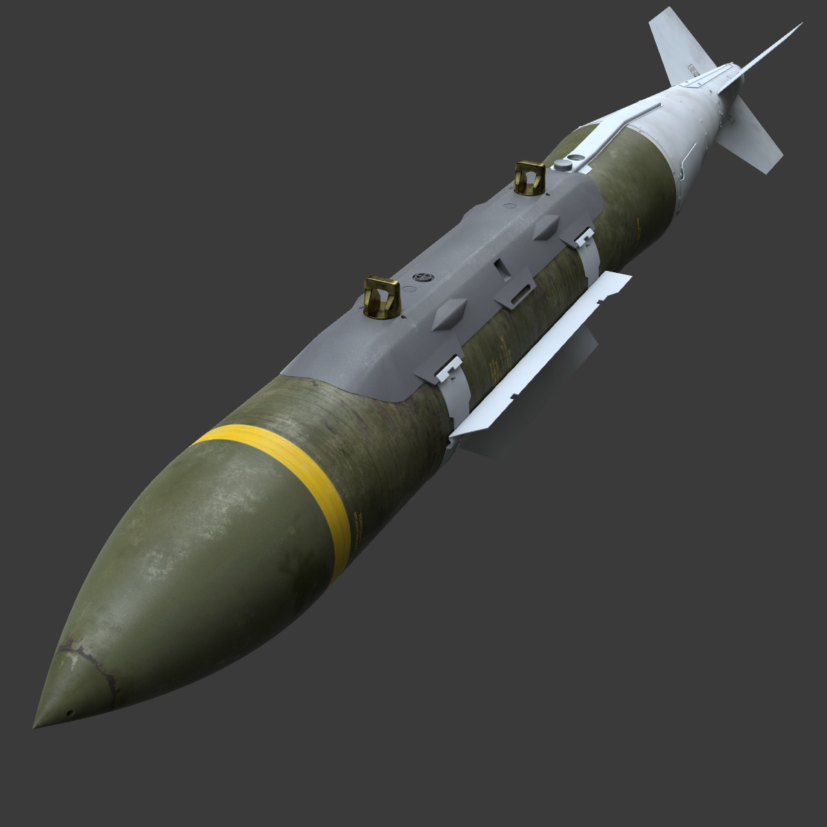 3d gbu-31 v jdam bomb model