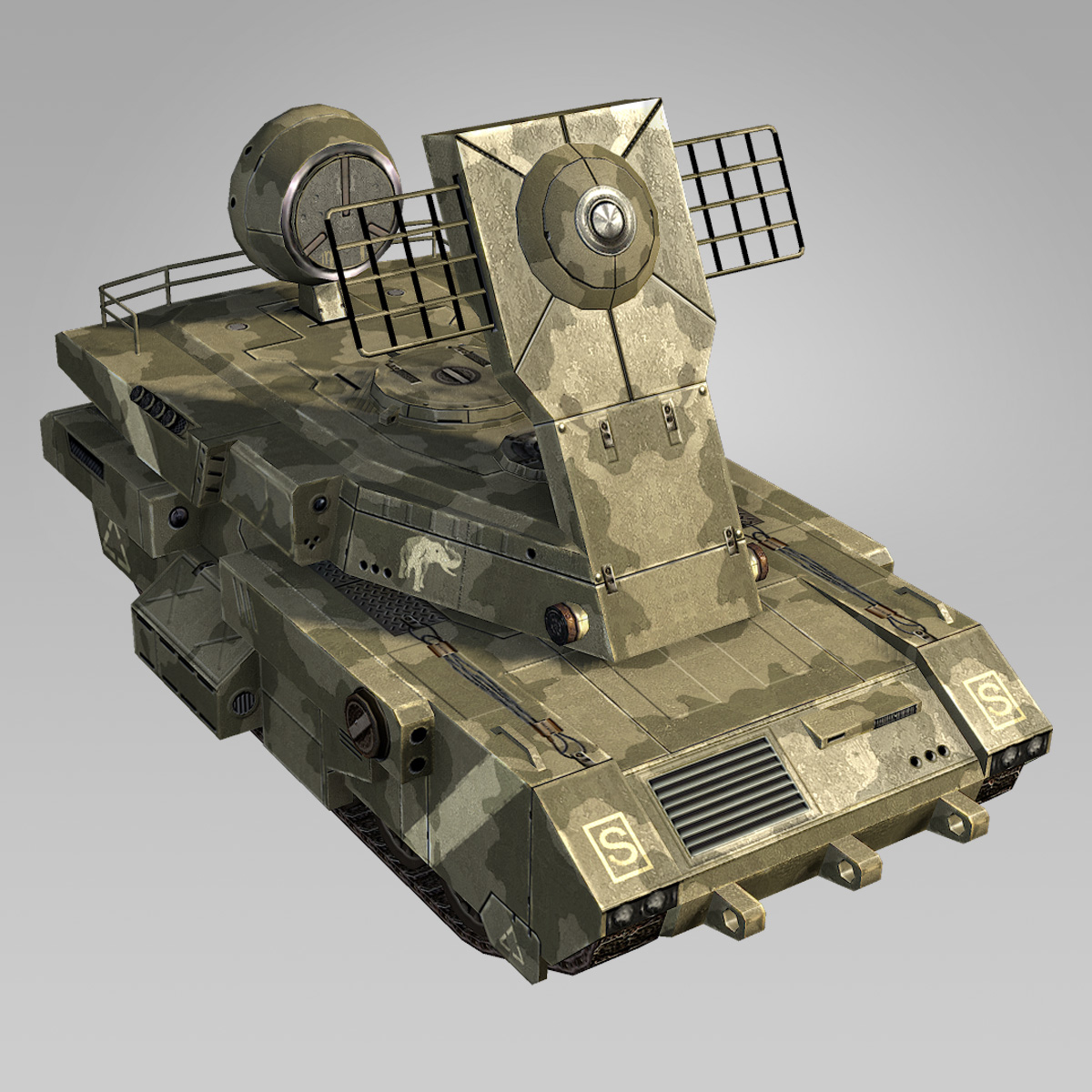 military radar vehicle 3ds