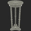 3d model of coaster plant stand table