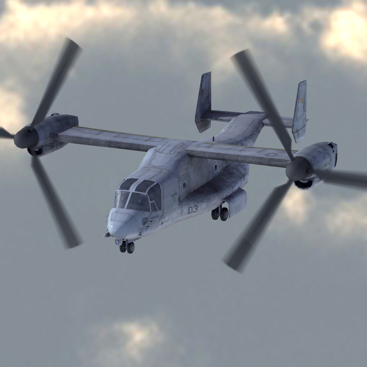 marine osprey v22 3d 3ds