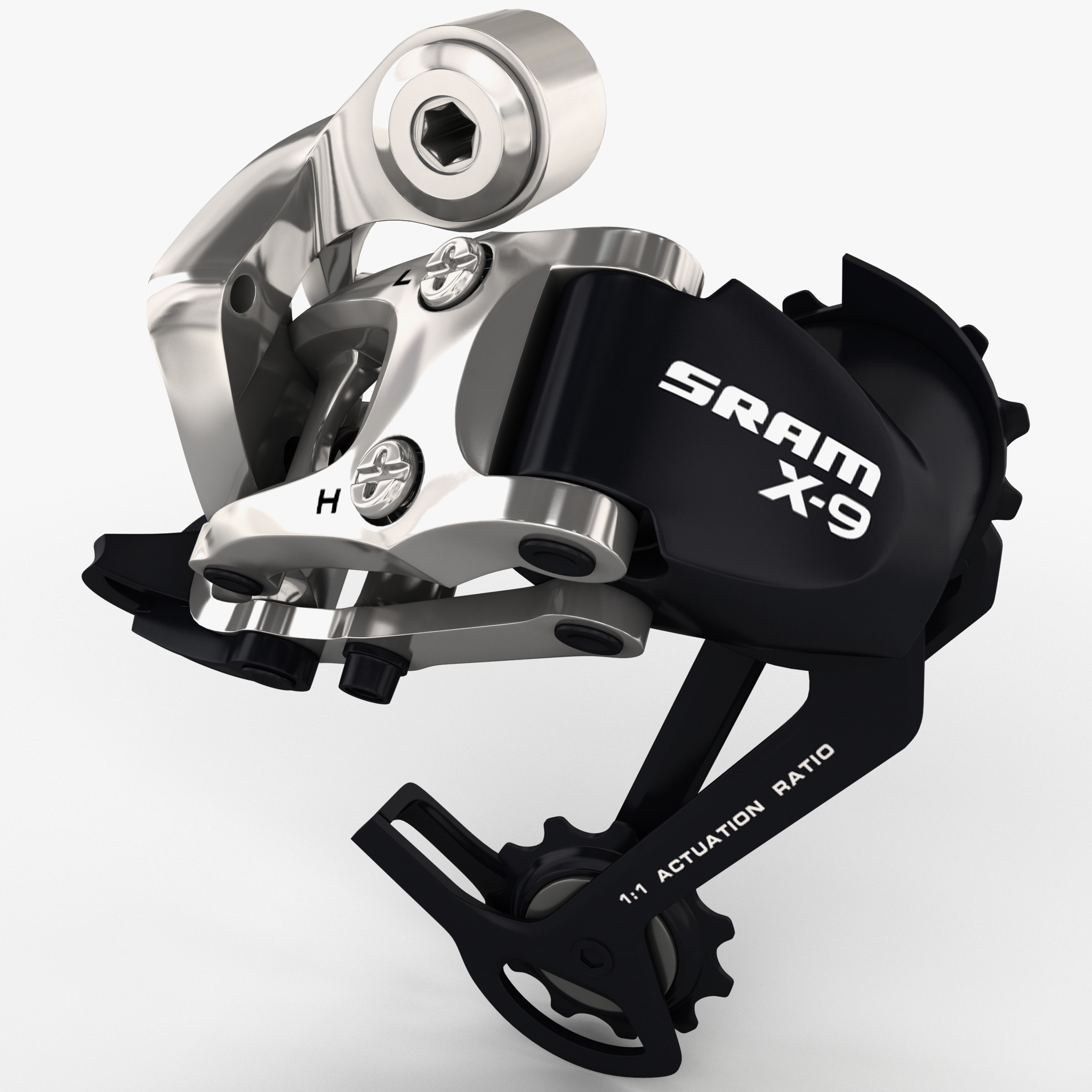 bicycle rear shifter sram 3d c4d