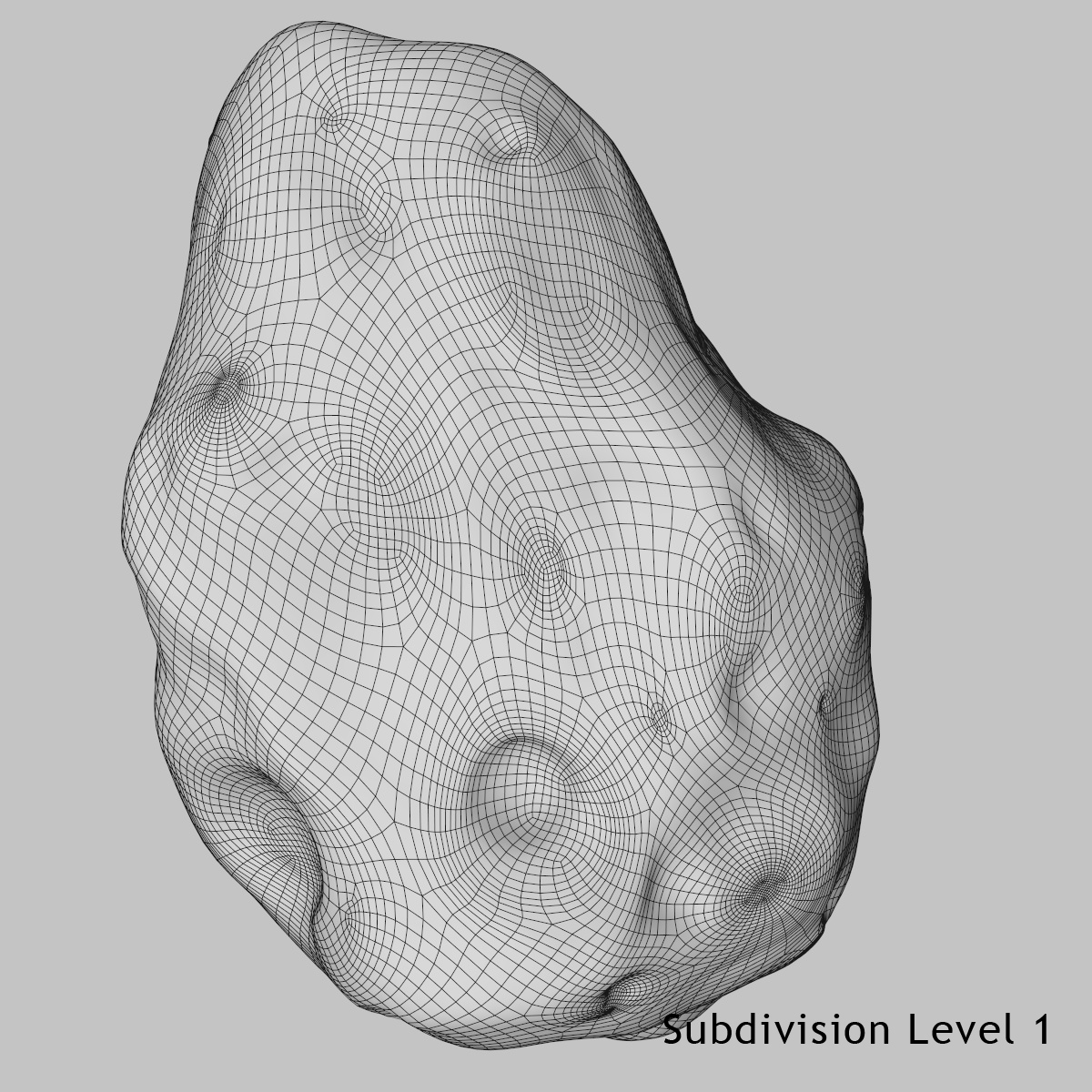asteroid meteoroid rock 3d model