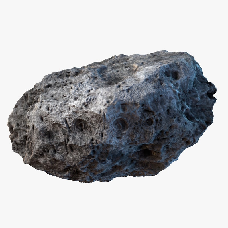 3d model asteroid meteoroid rock