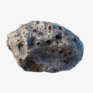 3d model asteroid meteoroid rock