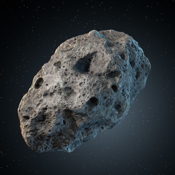 3d model asteroid meteoroid rock