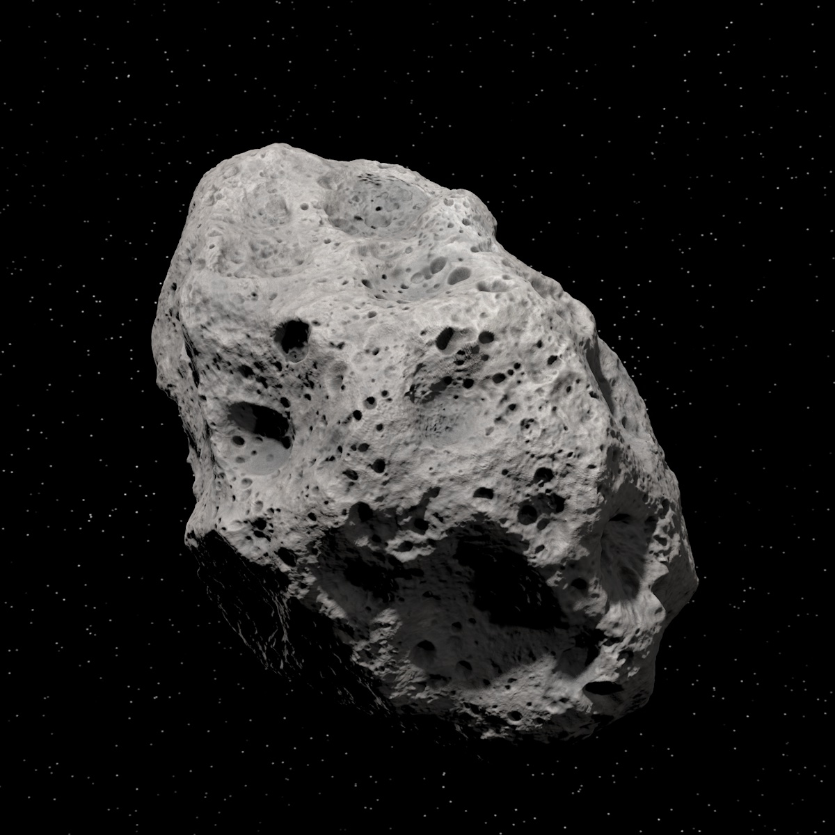 3d model asteroid meteoroid rock