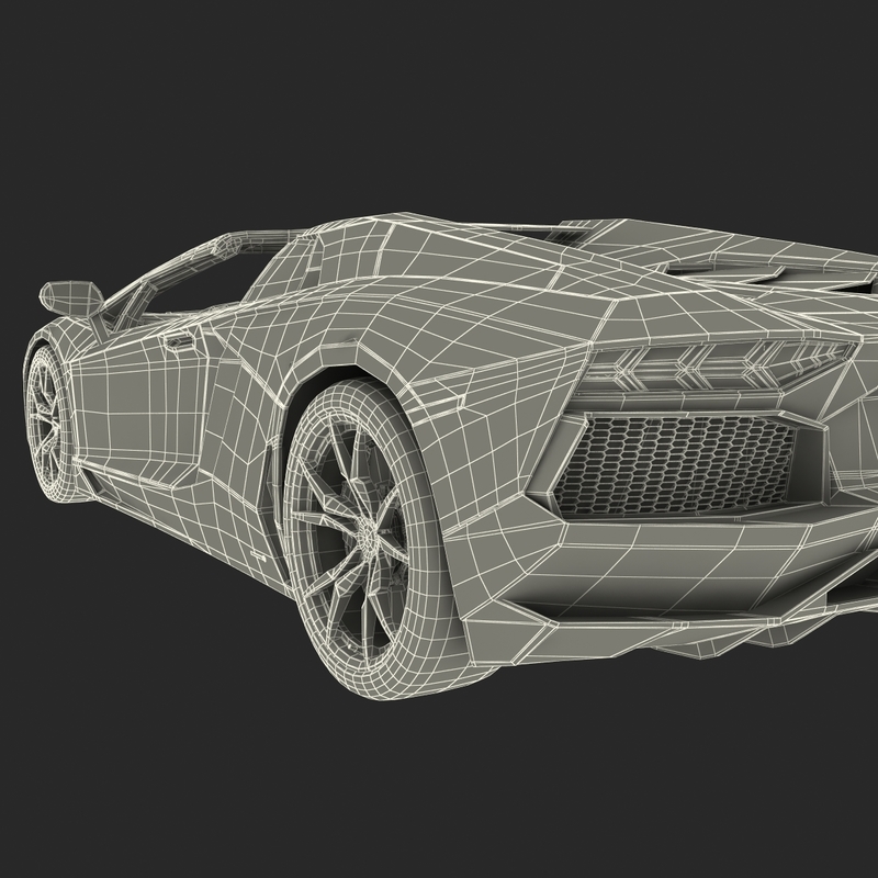 3d lamborghini aventador lp700-4 roadster model