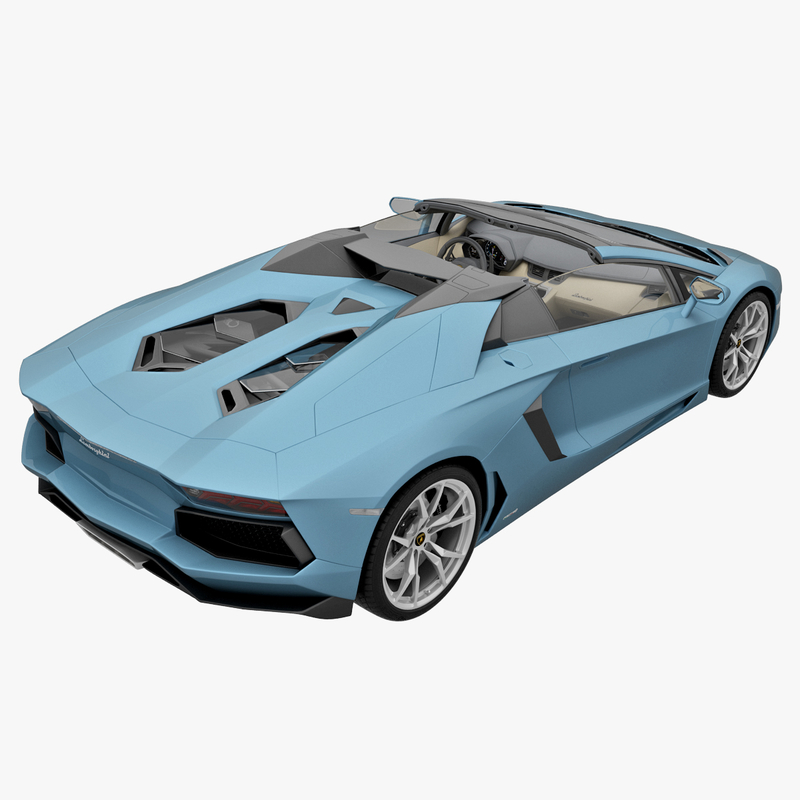 3d lamborghini aventador lp700-4 roadster model