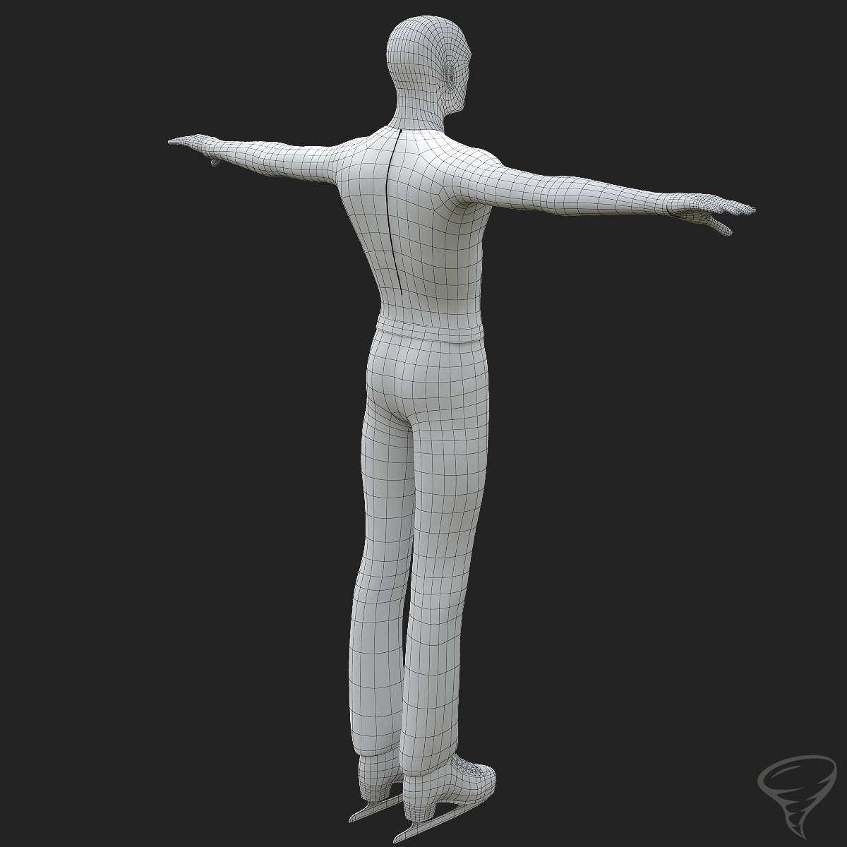 花样滑冰奥运选手3d模型