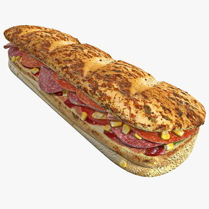 bmt sandwich 3d obj