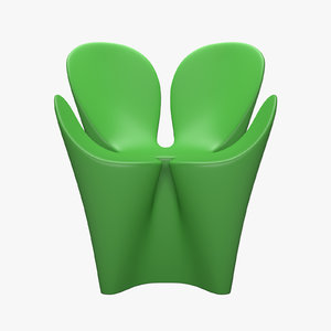 driade clover chair 3ds