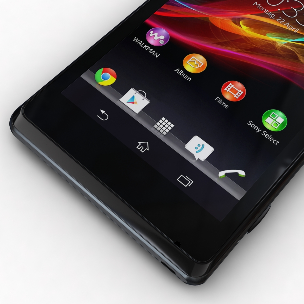 索尼xperia m black&white3d模型