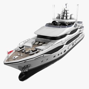 3d christensen luxury yacht 43 model