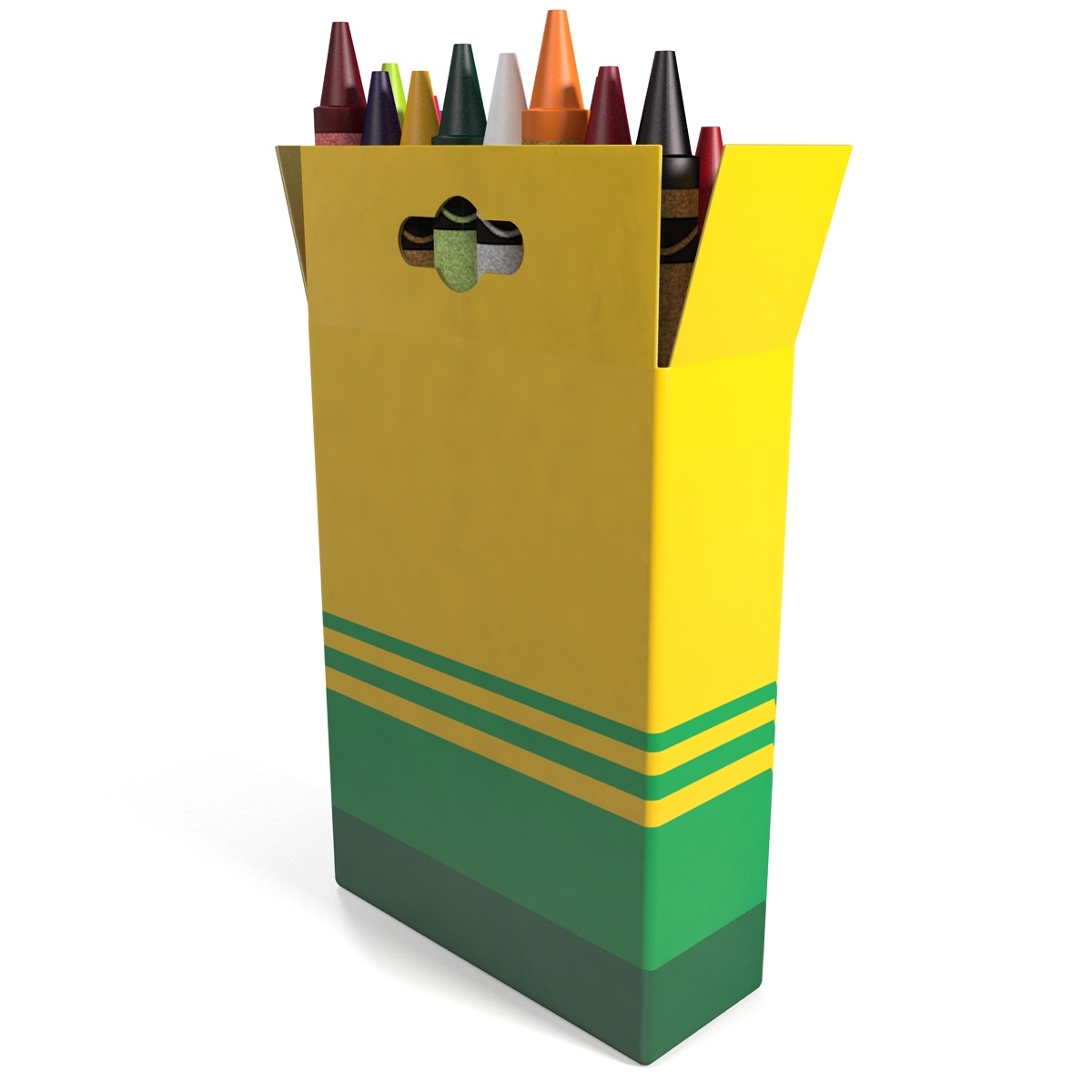 box crayons 3d model