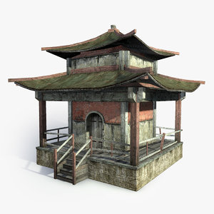 3ds max mongolian temple