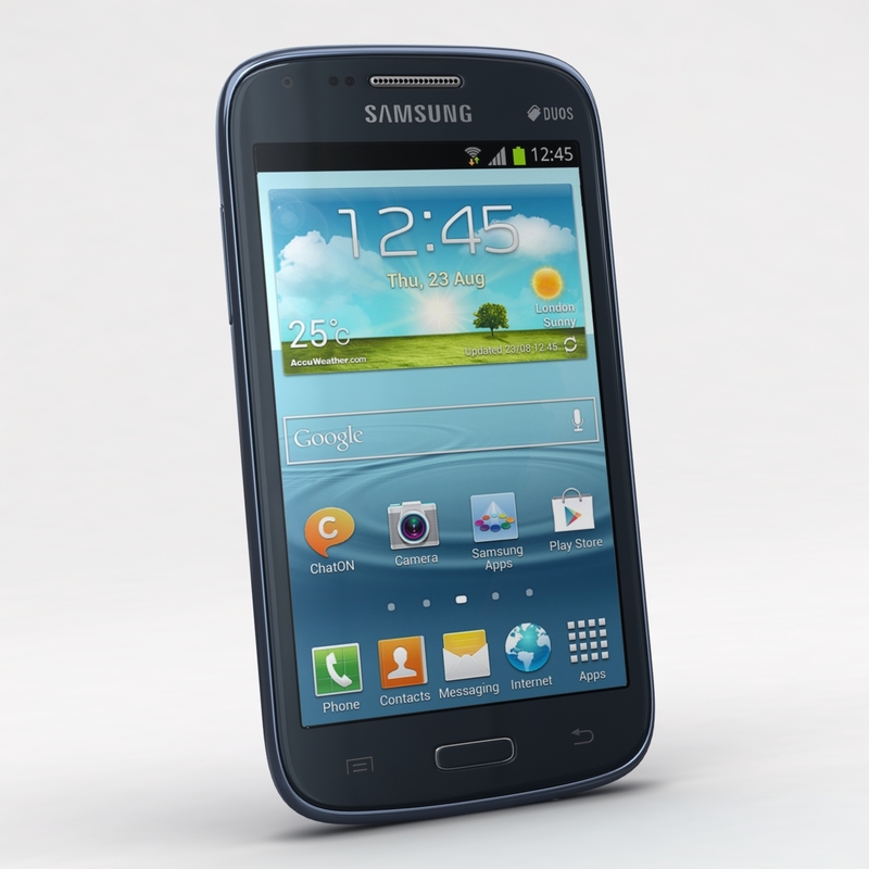 samsung galaxy core blue 3d    max