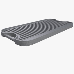 3d model iron grill griddle