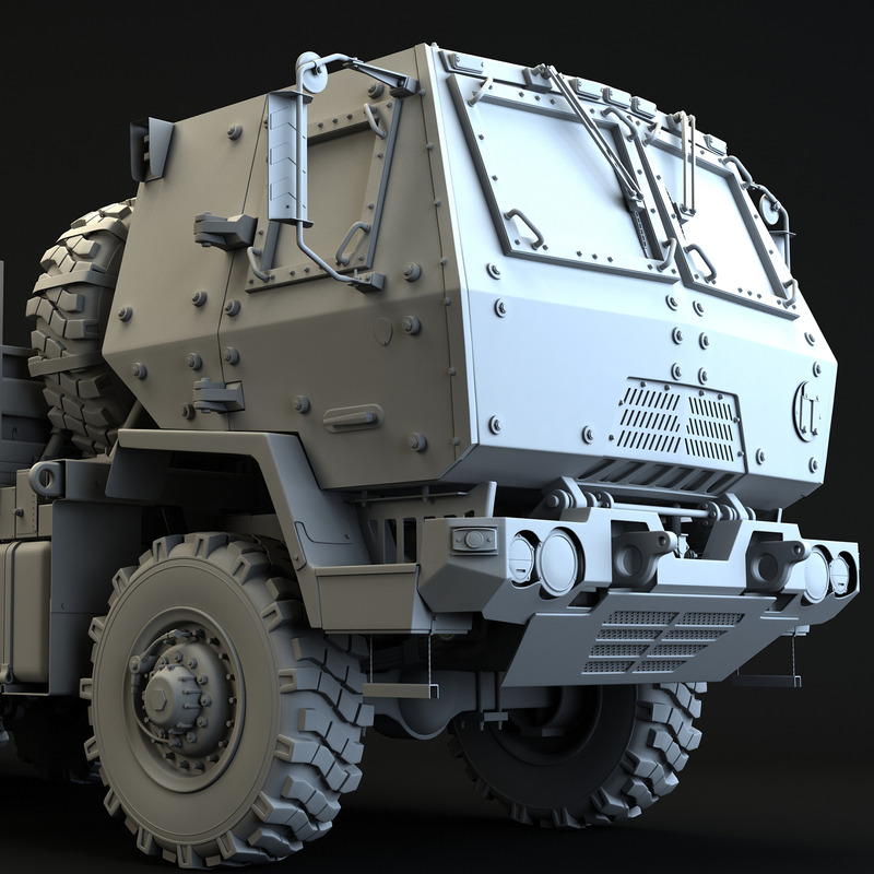 oshkosh fmtv m1078 armored 3d max