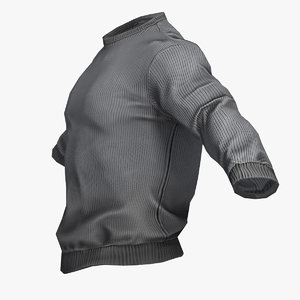 gray sweater 3d max