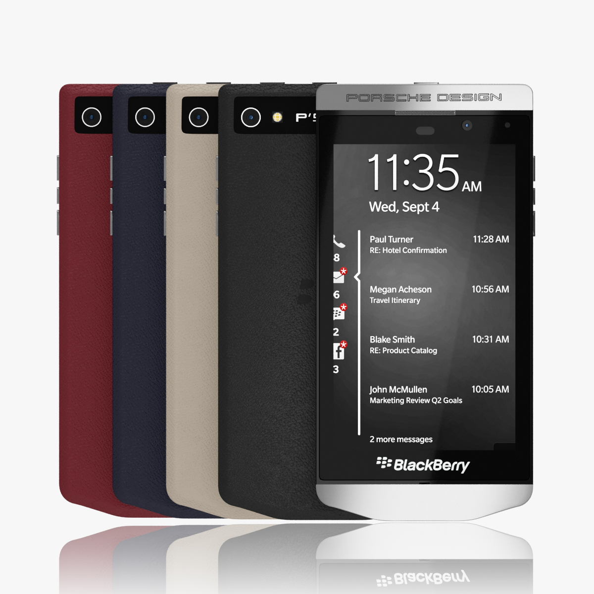 3d blackberry porsche design p9982 model