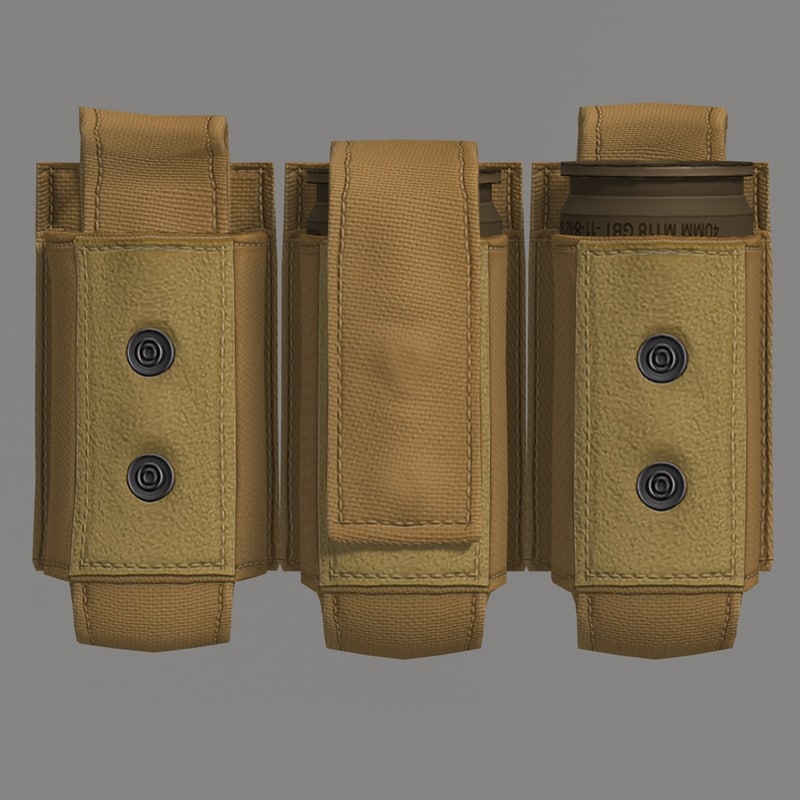 3d model grenade m433 cartridge pouch