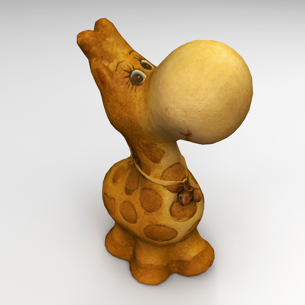 giraffe clay figure