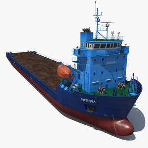 multi-purpose cargo vessel meri 3d model
