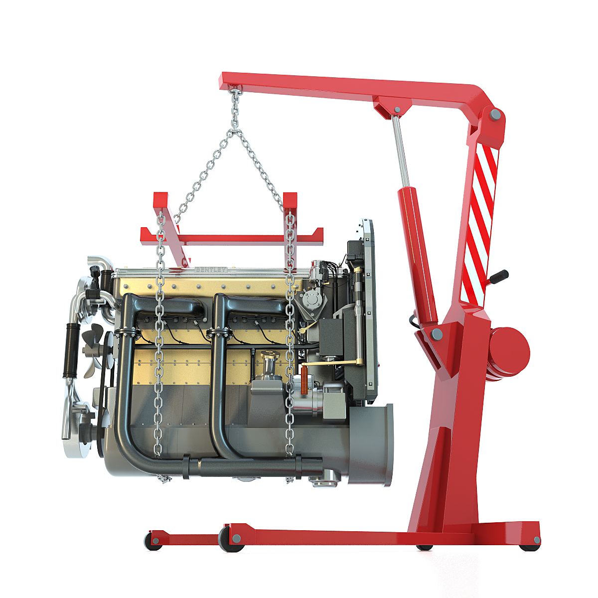 crane engine 3d model